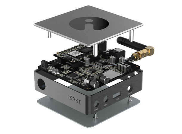 iEast M30 StreamPro, digital/analog ut Tidal, Spotify, radio, AirPlay, multirom