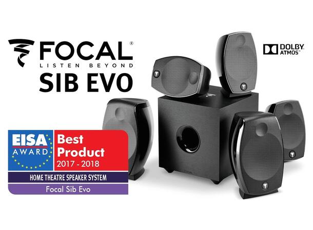 Focal SIB EVO Pack 5.1.2 - sort ATMOS surroundpakke