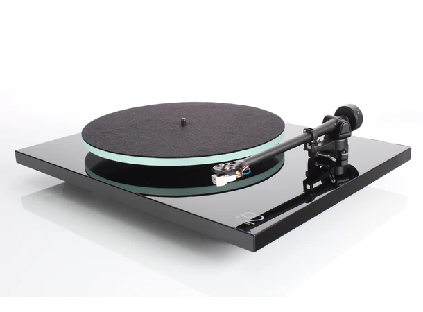 Rega Planar 2, Carbon pickup, Black Glasstallerken, RB220 arm, EBLT drivrem 