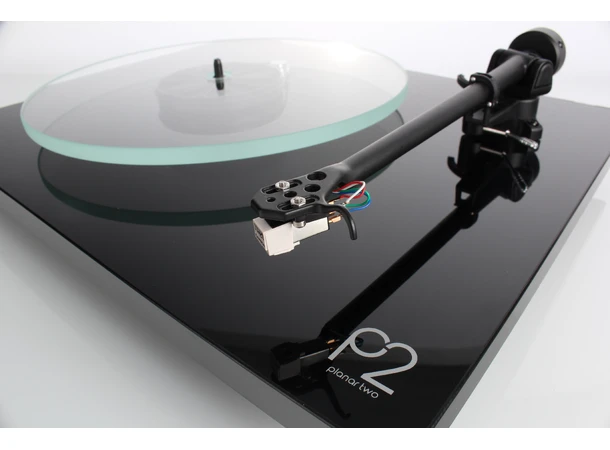Rega Planar 2, Carbon pickup, sort Glasstallerken, RB220 arm, EBLT drivrem 