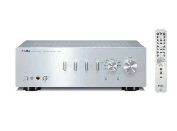Yamaha A-S701 MK II stereoforsterker Sølv - Subwoofer tilkobling, digital inn 