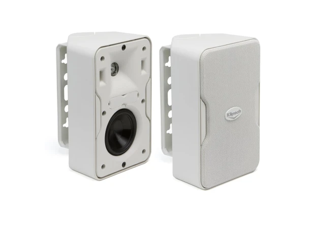 Klipsch CP-4T, 70/100 Volt, hvit Vegghøyttaler med brakett, ute/inne, par 
