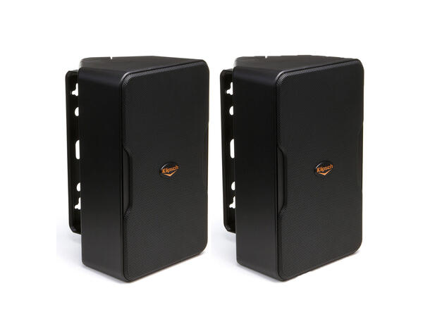 Klipsch CP-6T, 70/100 Volt, sort Vegghøyttaler med brakett, ute/inne, par