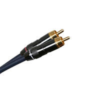 XTZ Blue Line 1 meter signalkabel 2 x RCA - 2 x RCA