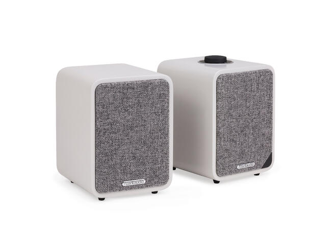 Ruark MR1 Mk2 trådløs høyttaler, lys grå Bluetooth, APTX, linje inn, subwoofer ut