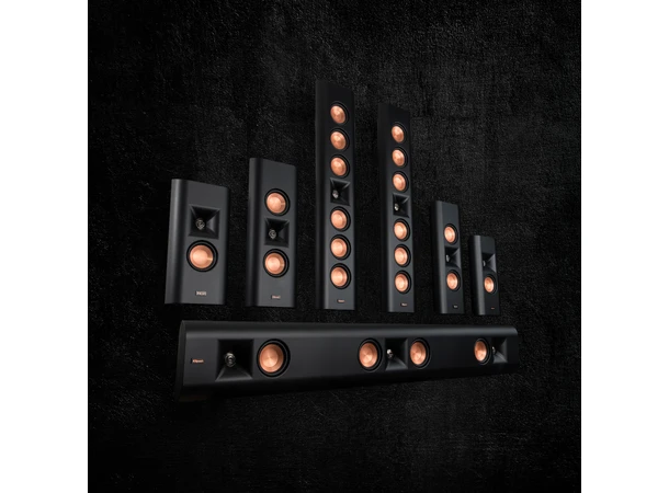 Klipsch RP-640D, on-wall høyttaler, sort 6x 3,5", horndiskant, vegg/fot, sort,stk 