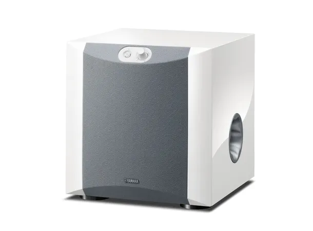 Yamaha NS-SW200 subwoofer - hvit piano 8" basselement, 130 watt 