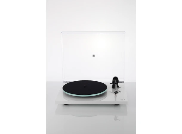 Rega Planar 2 platespiller, Carbon, hvit Glasstallerken, RB220 arm, High Gloss 