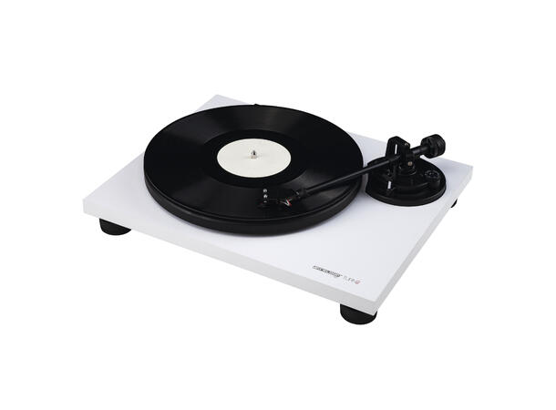 Reloop Hi-Fi TURN2 White m/ Ortofon OM10 Platespiller m/ temposwitch