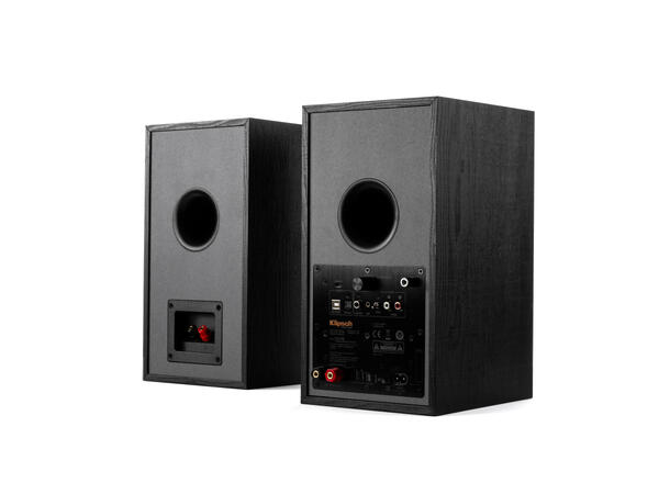 Klipsch R-51PM aktiv høyttaler, sort Bluetooth, USB, optisk, RIAA, par