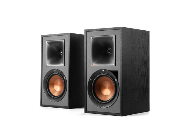 Klipsch R-51PM aktiv høyttaler, sort Bluetooth, USB, optisk, RIAA, par 