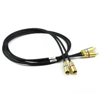VdH D-502 Hybrid, RCA-RCA, 1,5m RCA-RCA tonearmskabel, sølv OFC