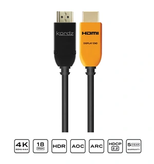 Kordz PRS3 Active Optisk HDMI 12,5m 18Gig HDMI. 4K, 4:4:4, HDR  			