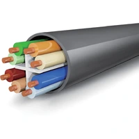 Kordz ONE CAT6 U/UTP 24AWG LSZ Hvit 305m hvit CAT 6 kabel