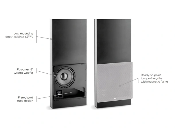 Focal 100 IW Sub 8 In wall subwoofer 8" in wall sub 