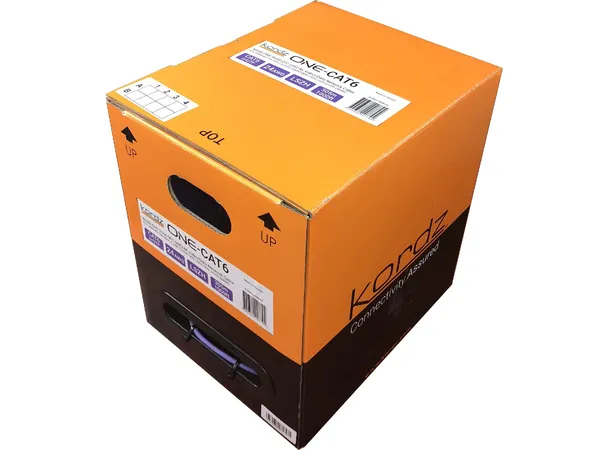 Kordz ONE CAT6 U/UTP 24AWG LSZ Blå 305m blå CAT 6 kabel 